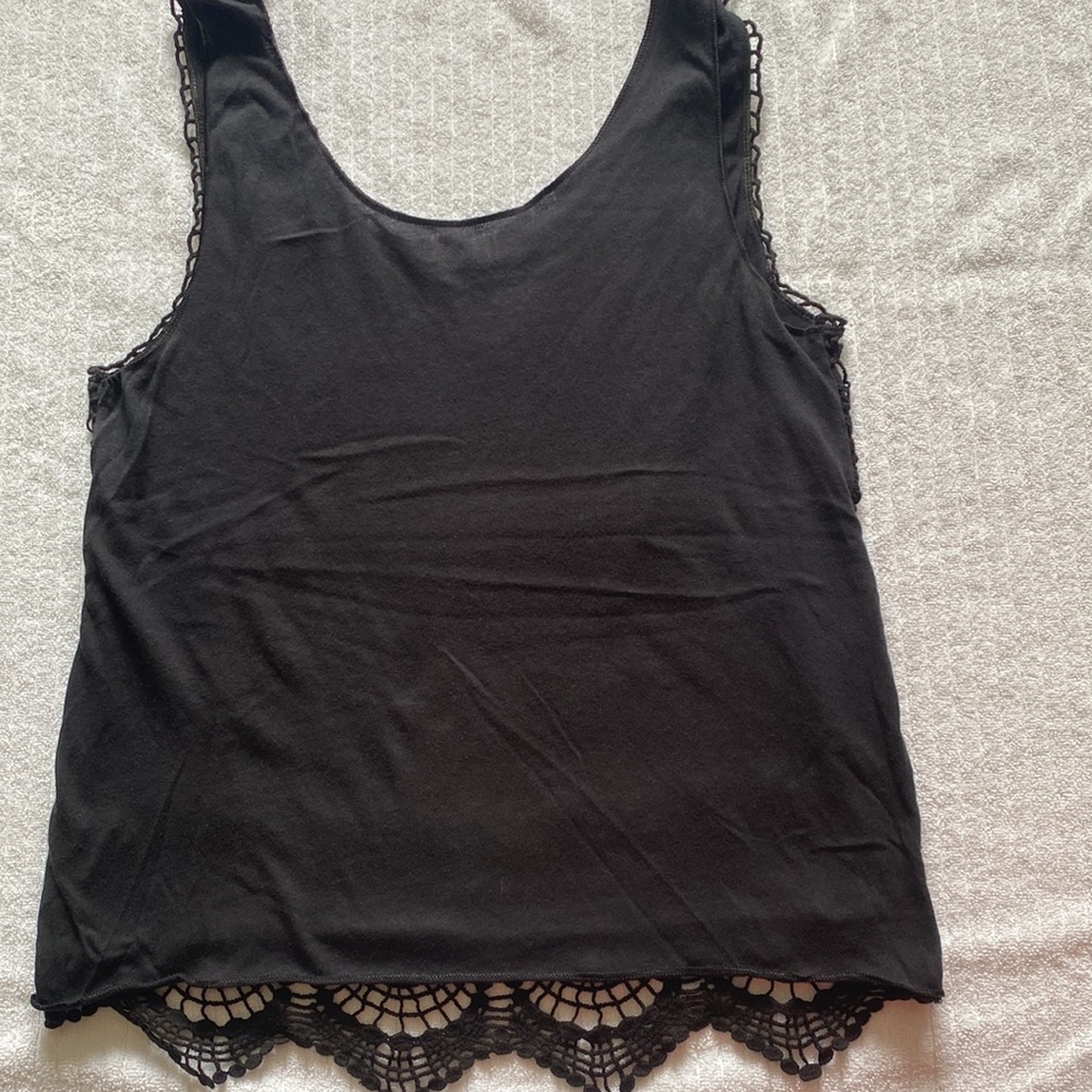 Black Mudd Crochet Tank - Picture 4 of 4